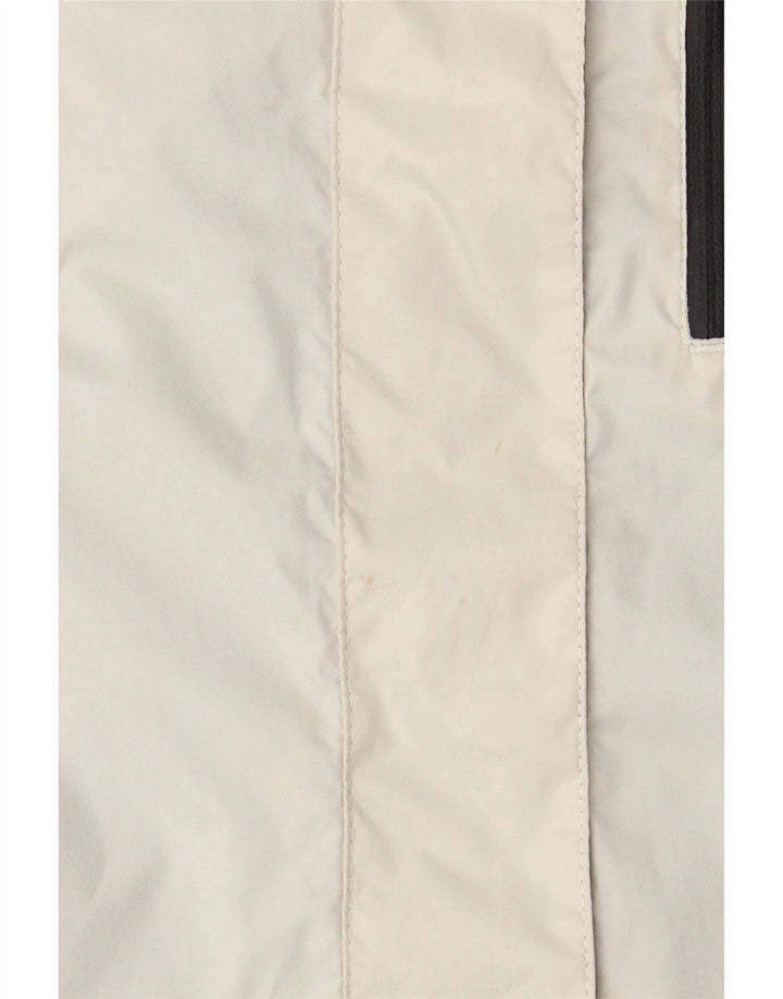 IGUANA Chaqueta cortavientos con capucha para mujer EU 46 XL Blanco Colorblock