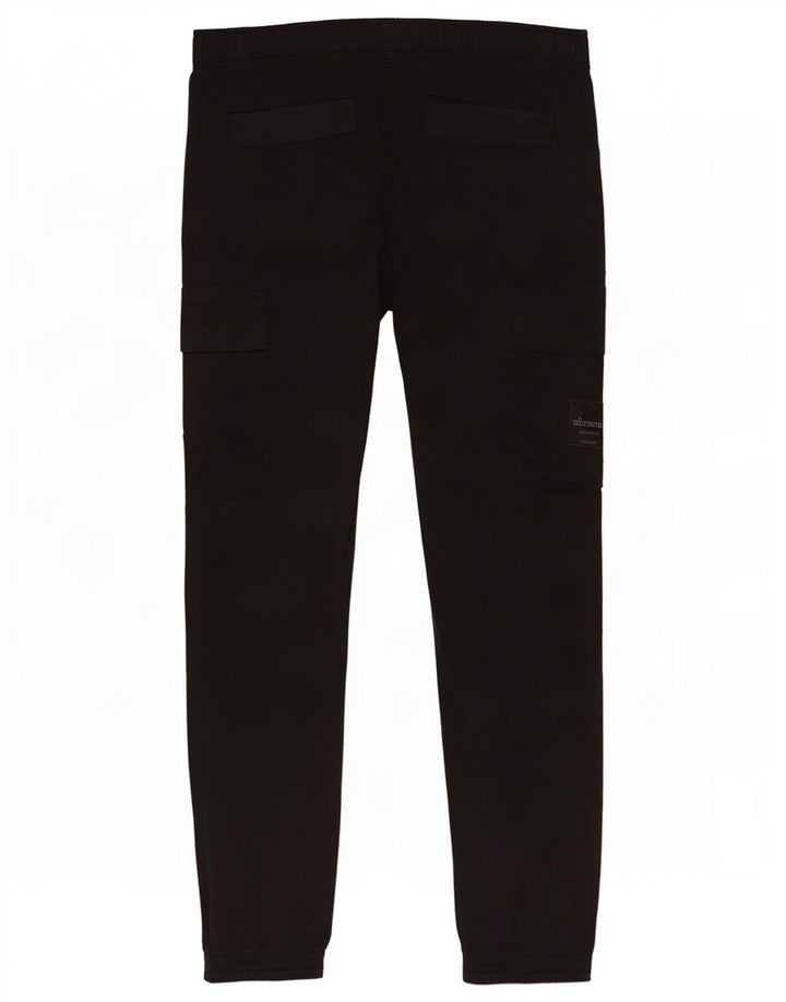 Calvin Klein Mens Joggers Cargo Pantalones Medianos W32 L30 Algodón Negro