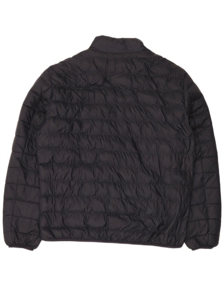 ZARA Chaqueta Acolchada Hombre ES 44 2XL Nylon Negro