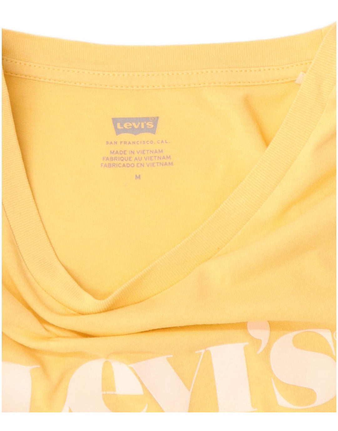 Levi's Camiseta gráfica para mujer Top UK 12 Medium Yellow