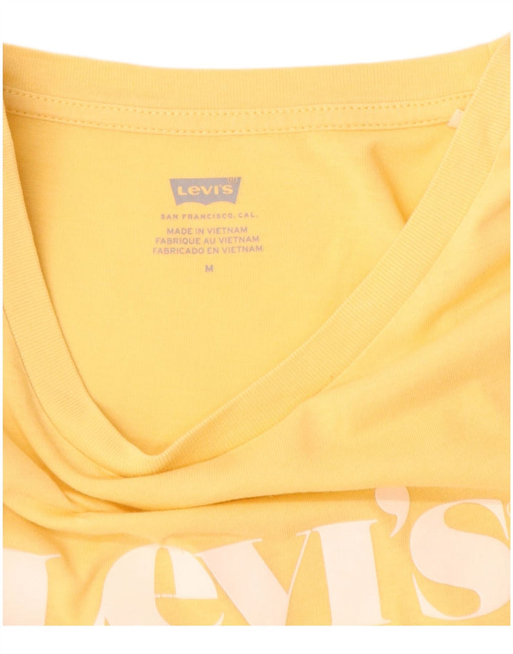 Levi's Camiseta gráfica para mujer Top UK 12 Medium Yellow
