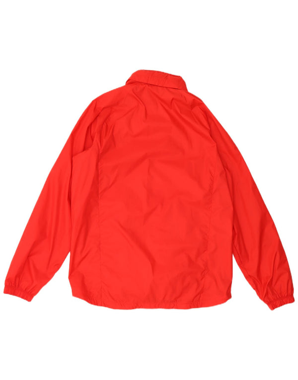 Nike - Chaqueta impermeable con capucha para hombre, nailon rojo, talla 40, talla grande