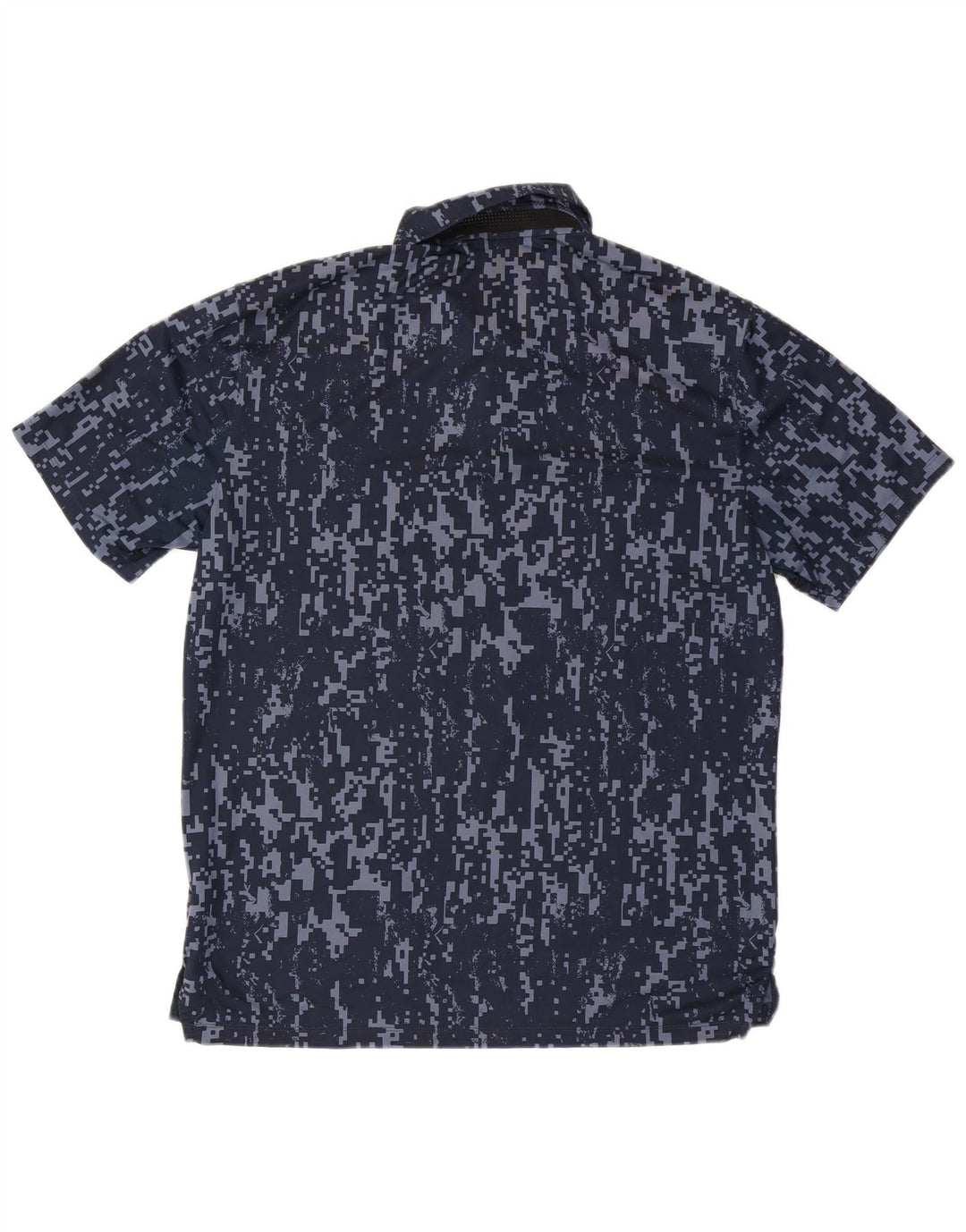 Polo Nike de corte estándar para hombre, poliéster geométrico azul marino mediano