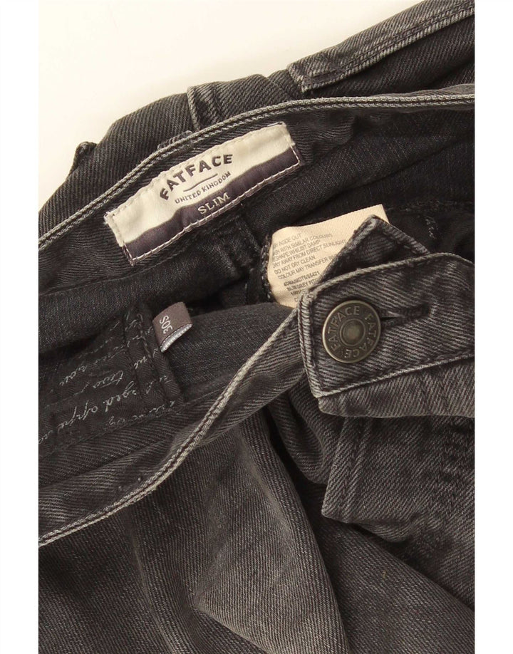 Vaqueros ajustados para hombre Fat Face W30 L28 Algodón gris