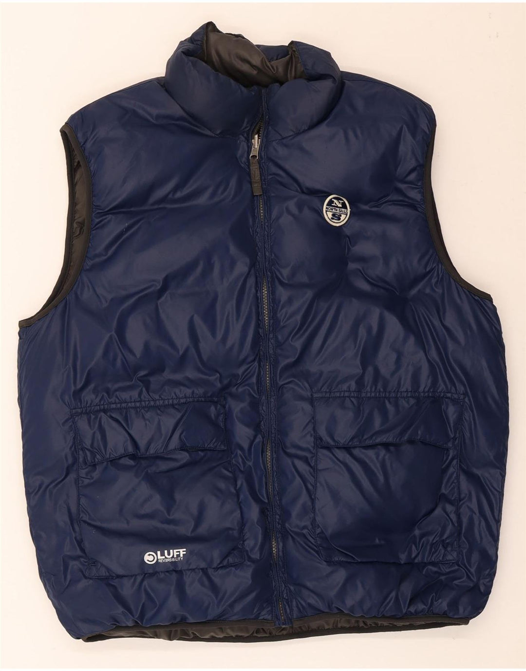 Chaleco acolchado reversible para hombre North Sails UK 42 XL Poliamida gris