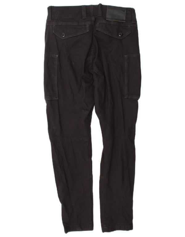 G-Star Mens Slim Cargo Trousers W29 L32 Black Cotton