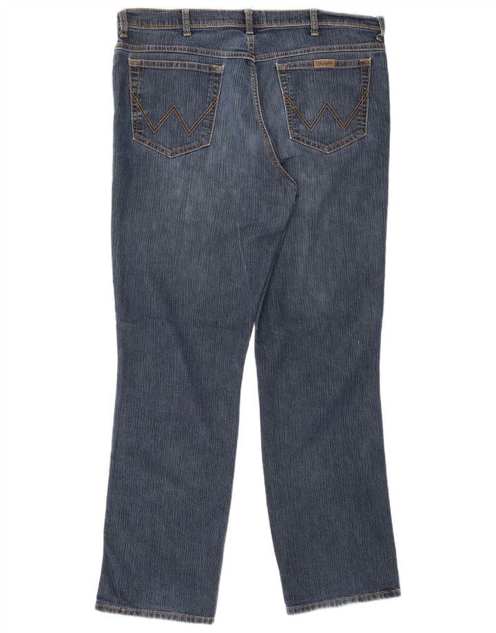 WRANGLER Vaqueros rectos de corte regular para hombre W40 L34 Algodón azul