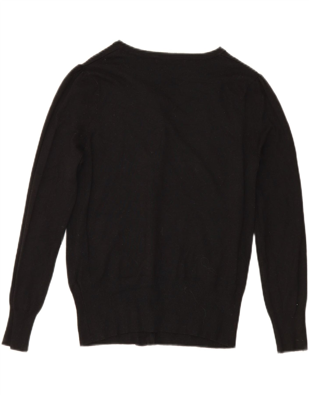 Marks & Spencer Suéter tipo cárdigan para mujer UK 10 Small Viscosa negra
