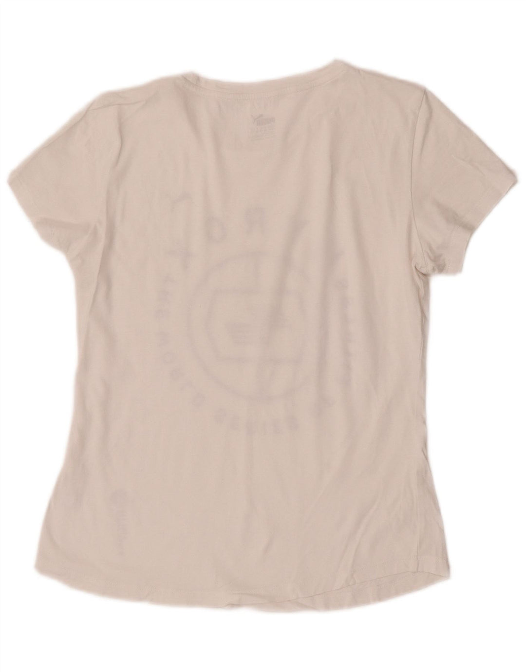 Puma Camiseta gráfica para mujer Top UK 12 Medium White