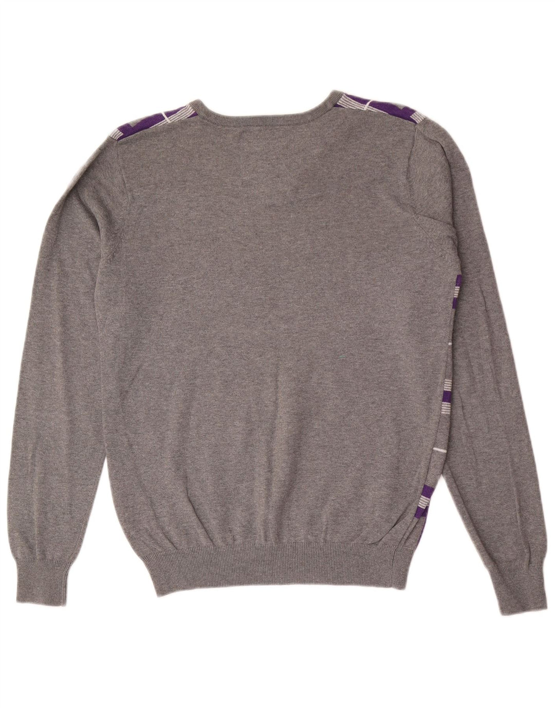 Jack & Jones Jersey con Cuello en V para Hombre Small Grey Check Cotton