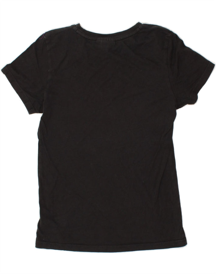 PUMA Womens Graphic T-Shirt Top UK 10 Small Black | Vintage Puma | Thrift | Second-Hand Puma | Used Clothing | Messina Hembry 