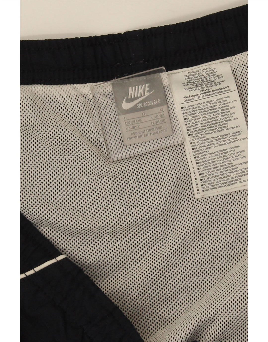 Nike - Bañador para hombre, talla grande, azul marino, poliéster