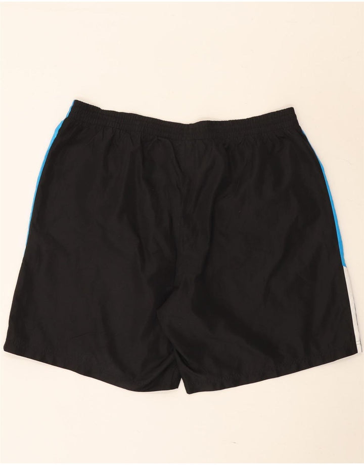 Adidas Pantalones cortos deportivos para hombre 2XL Negro Colorblock Poliéster