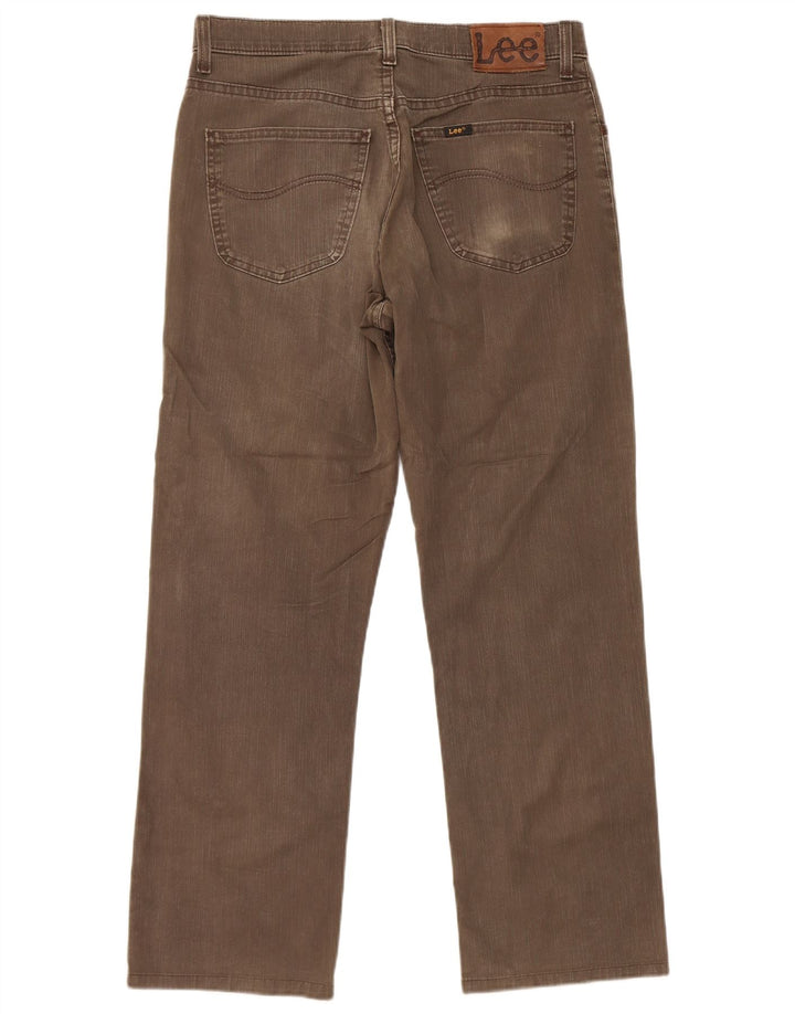 Vaqueros rectos Lee para hombre W32 L29 Algodón marrón