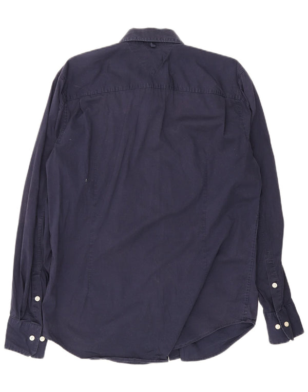 Camisa Tommy Hilfiger Hombre XL Azul Marino Algodón