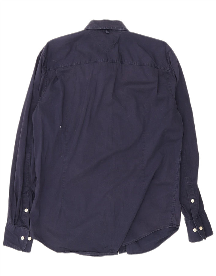 Camisa Tommy Hilfiger Hombre XL Azul Marino Algodón