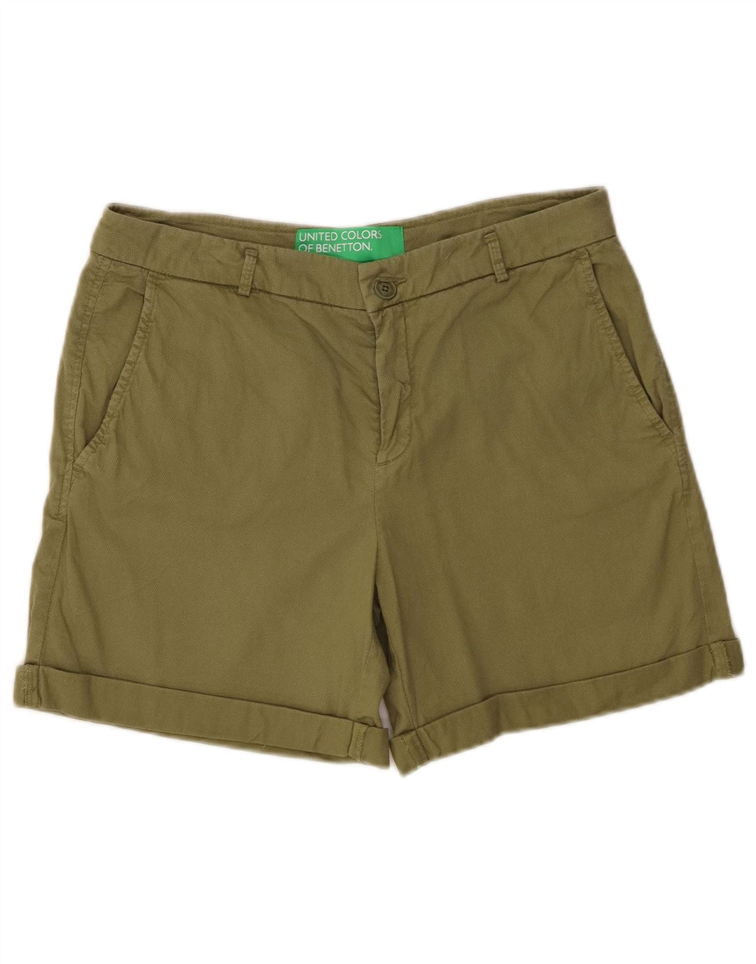 Benetton Shorts Chinos Hombre W30 Medium Khaki