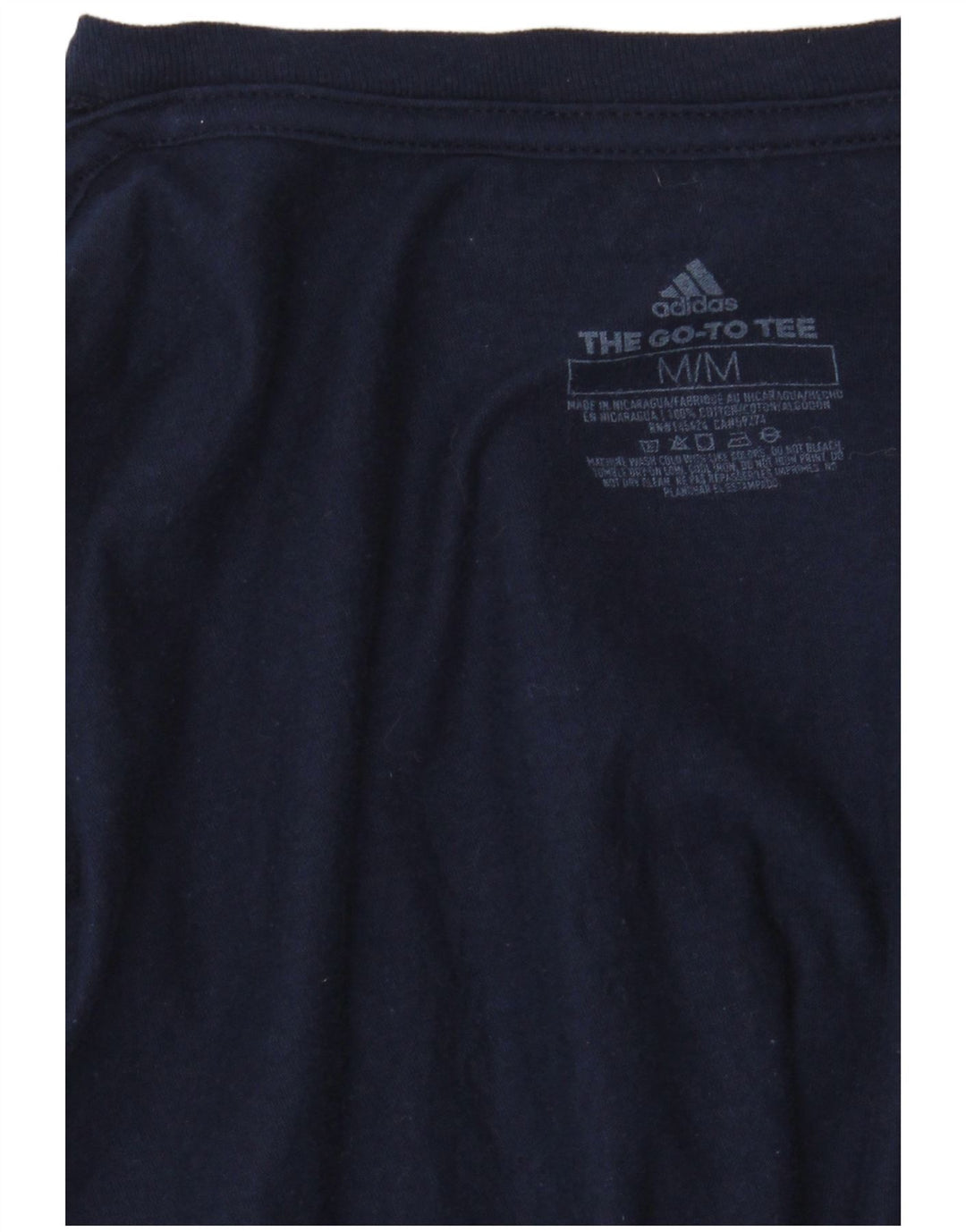 Adidas Camiseta gráfica para mujer Top UK 44 Medium Azul marino