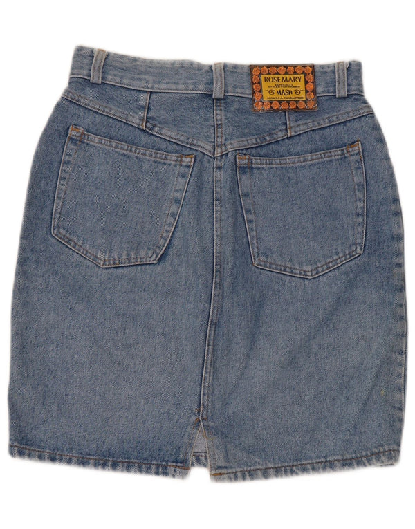 Mash Falda vaquera de cintura alta para mujer IT 48 XL W34 Algodón azul