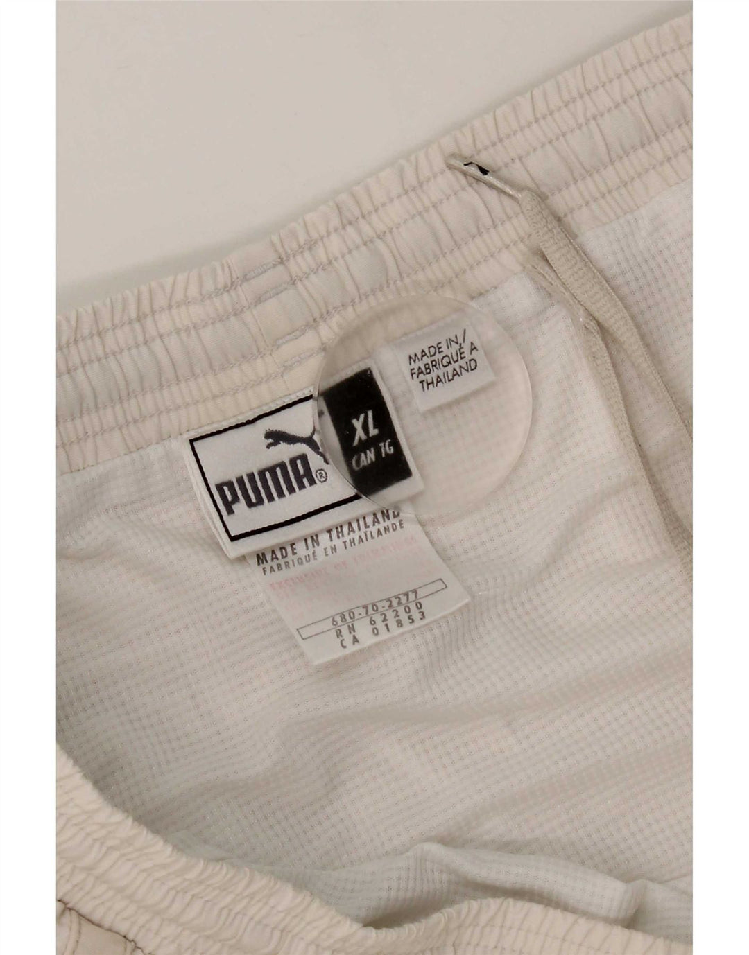 Puma Pantalones cortos deportivos para hombre XL Nylon blanco