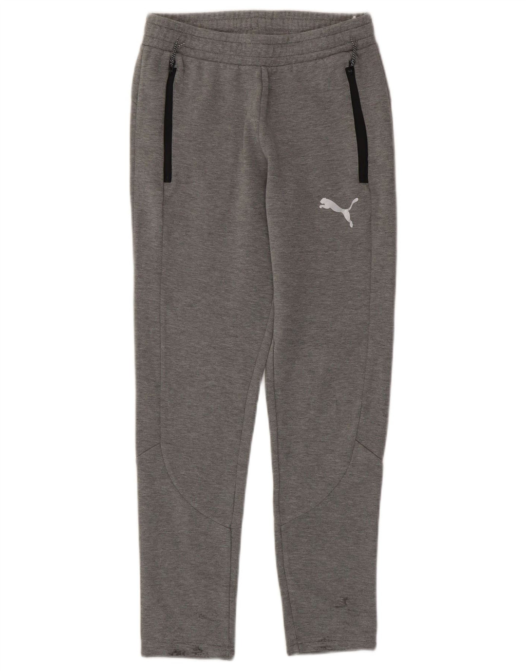 PUMA Pantalones de chándal para hombre de algodón moteado gris pequeño