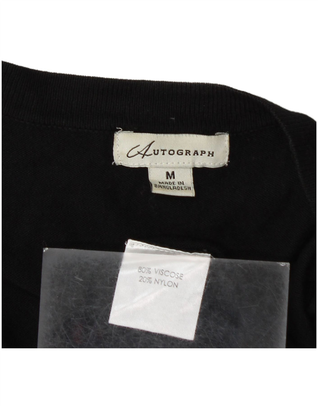 Marks & Spencer Suéter tipo cárdigan largo para mujer UK 44 Mediano Negro