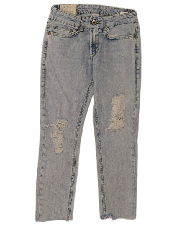 Vaqueros Cortos Desgastados Mujer Dondup W26 L23 Algodón Azul
