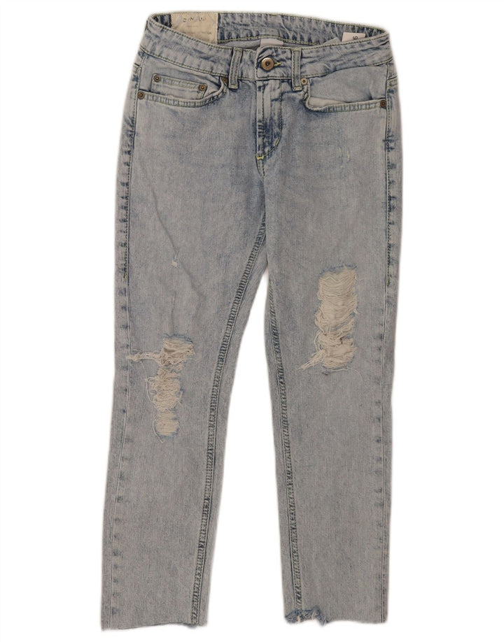 Vaqueros Cortos Desgastados Mujer Dondup W26 L23 Algodón Azul