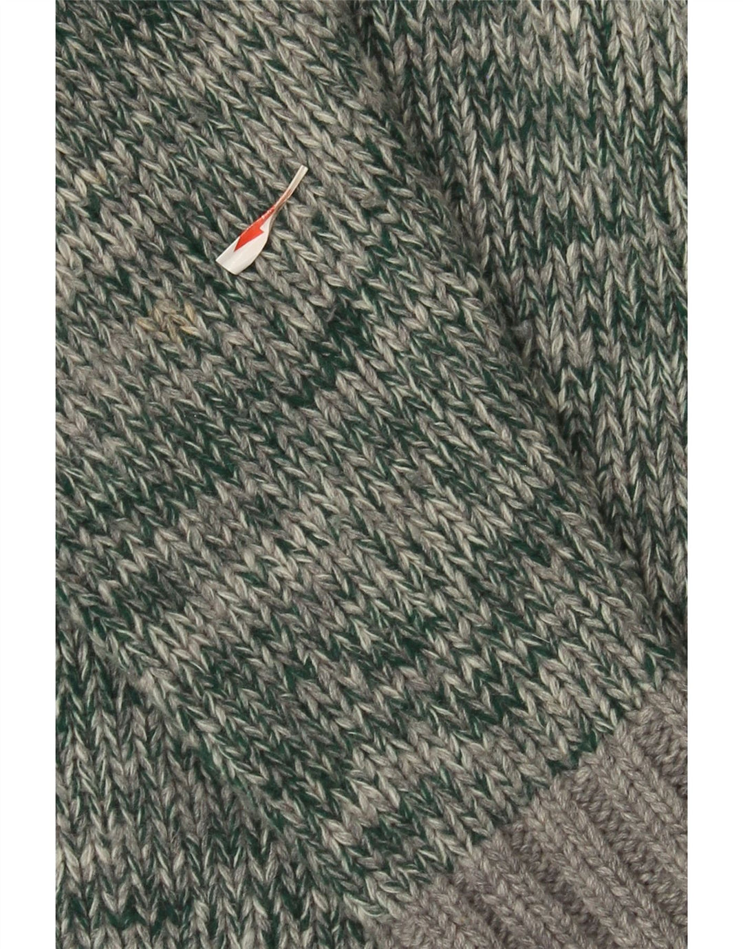 Fred Perry Suéter tipo cárdigan para hombre de lana moteada verde grande