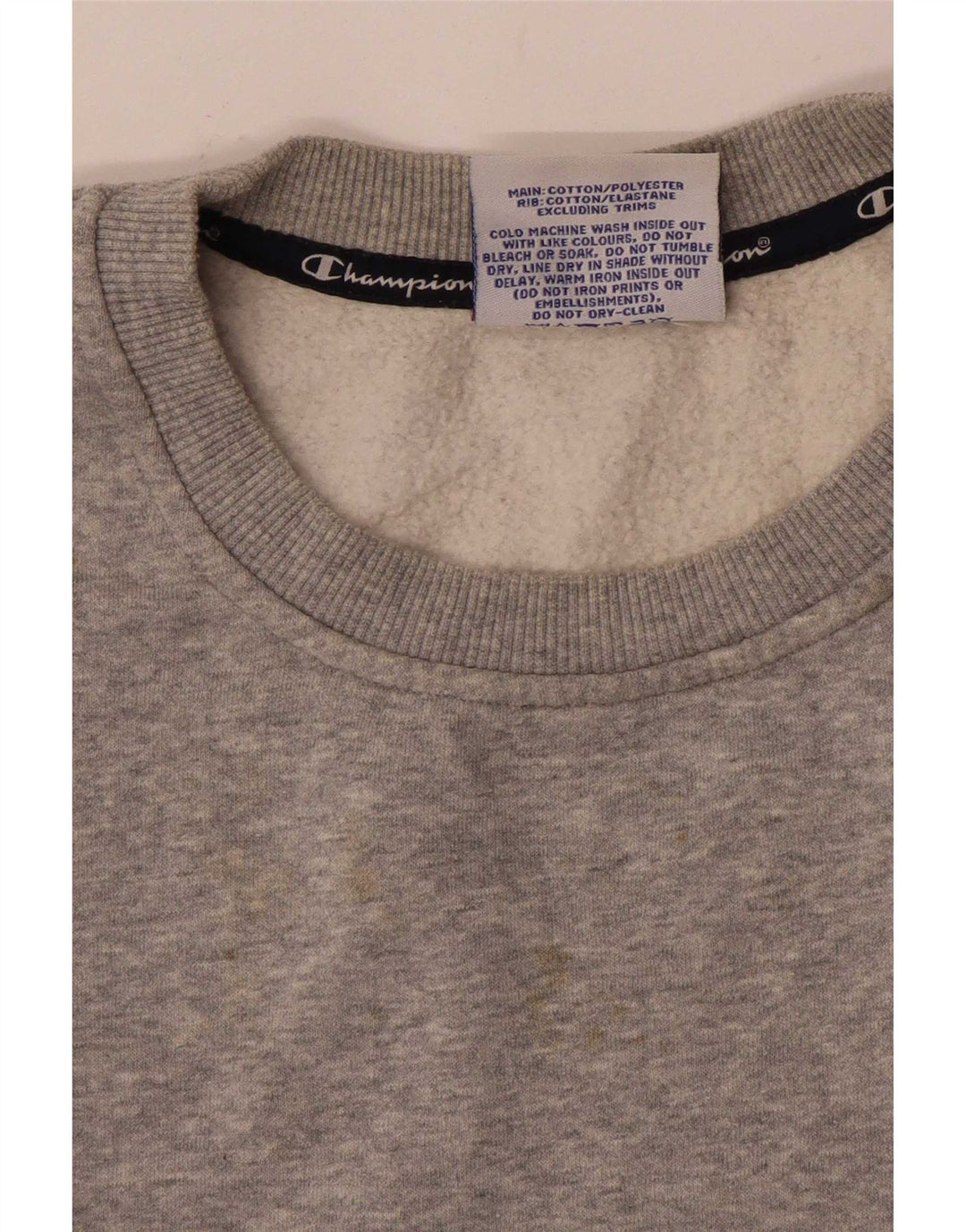 Champion Sudadera Crop Graphic para Mujer UK 44 Gris Medio Moteado