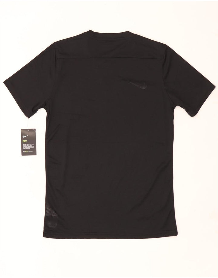 Nike - Camiseta gráfica para hombre, parte superior mediana, poliéster negro