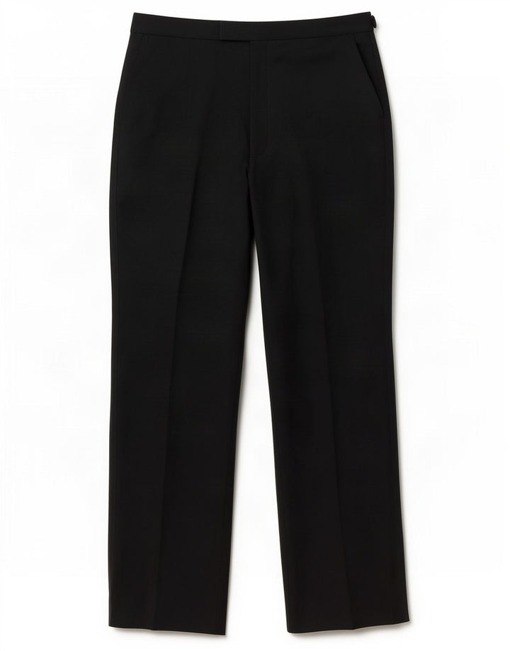 Marks & Spencer Pantalón de traje recto para hombre W34 L35 Poliéster negro