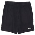Champion Pantalones cortos deportivos para hombre, tamaño grande, algodón negro