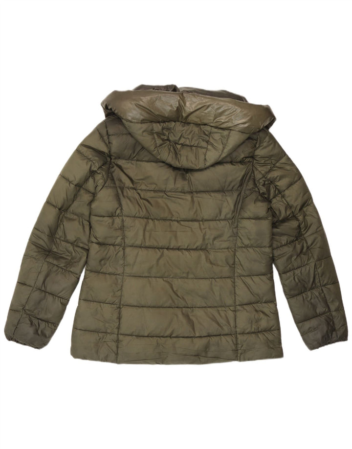 Esprit Chaqueta acolchada con capucha para mujer UK 46 Large Khaki