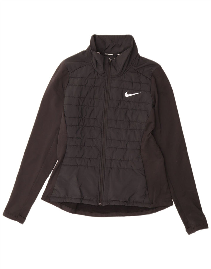 NIKE - Chaqueta de chándal para mujer, talla M, color negro, spandex