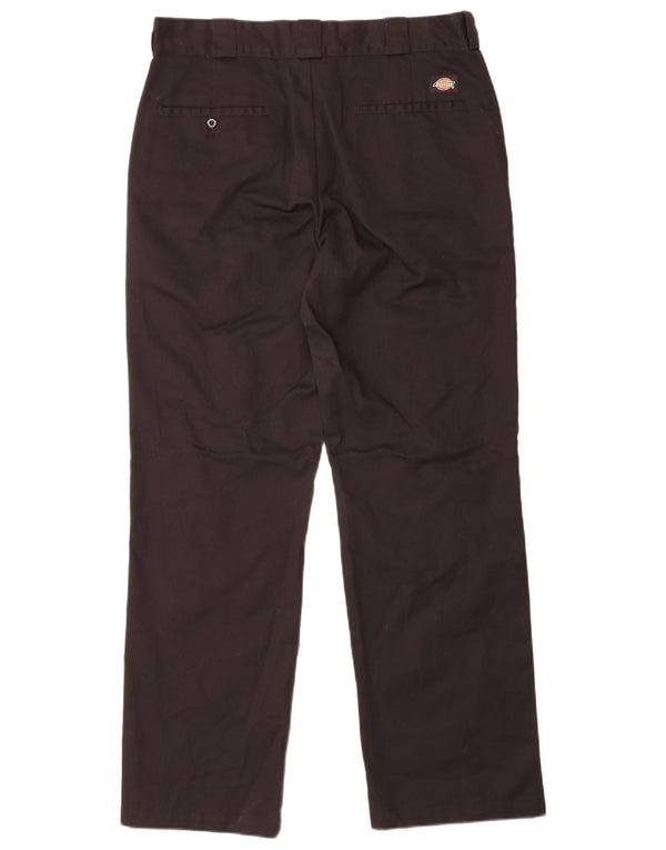 Dickies Pantalones chinos de cintura alta para mujer US 14 XL W34 L32 Negro