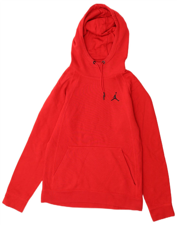 Jordan - Sudadera con capucha para hombre, color rojo medio, algodón