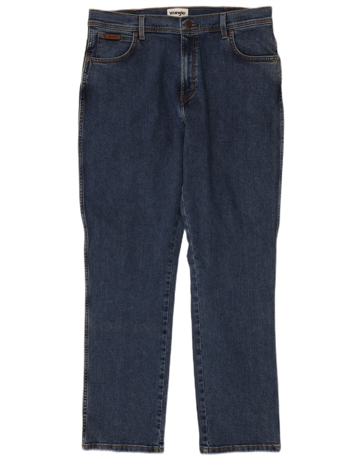 Wrangler Vaqueros rectos Texas para hombre W36 L32 Algodón azul