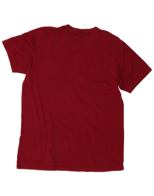 Adidas - Camiseta para hombre, talla grande, color burdeos, algodón