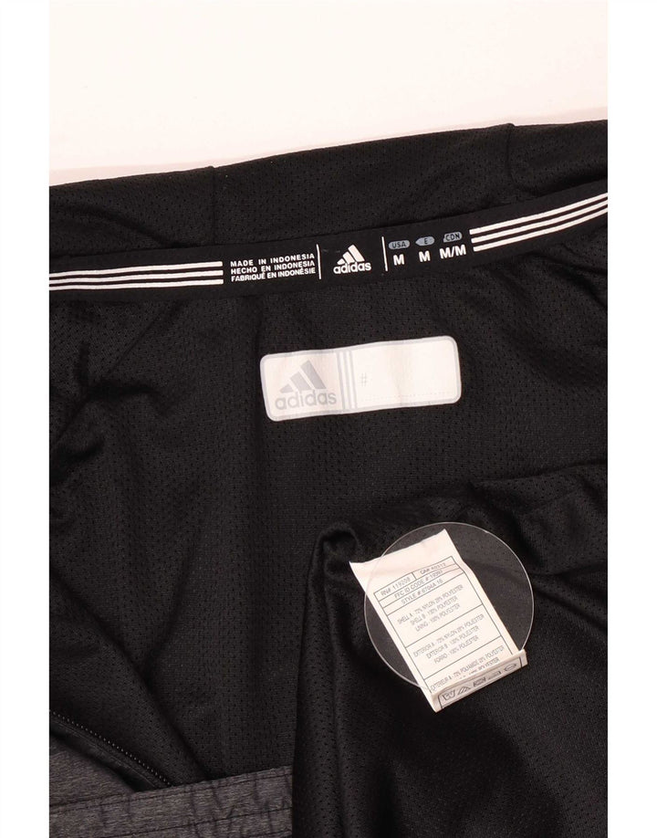 Adidas Mens Redhawk Graphic Rain Jacket UK 38 Gris Medio Colorblock