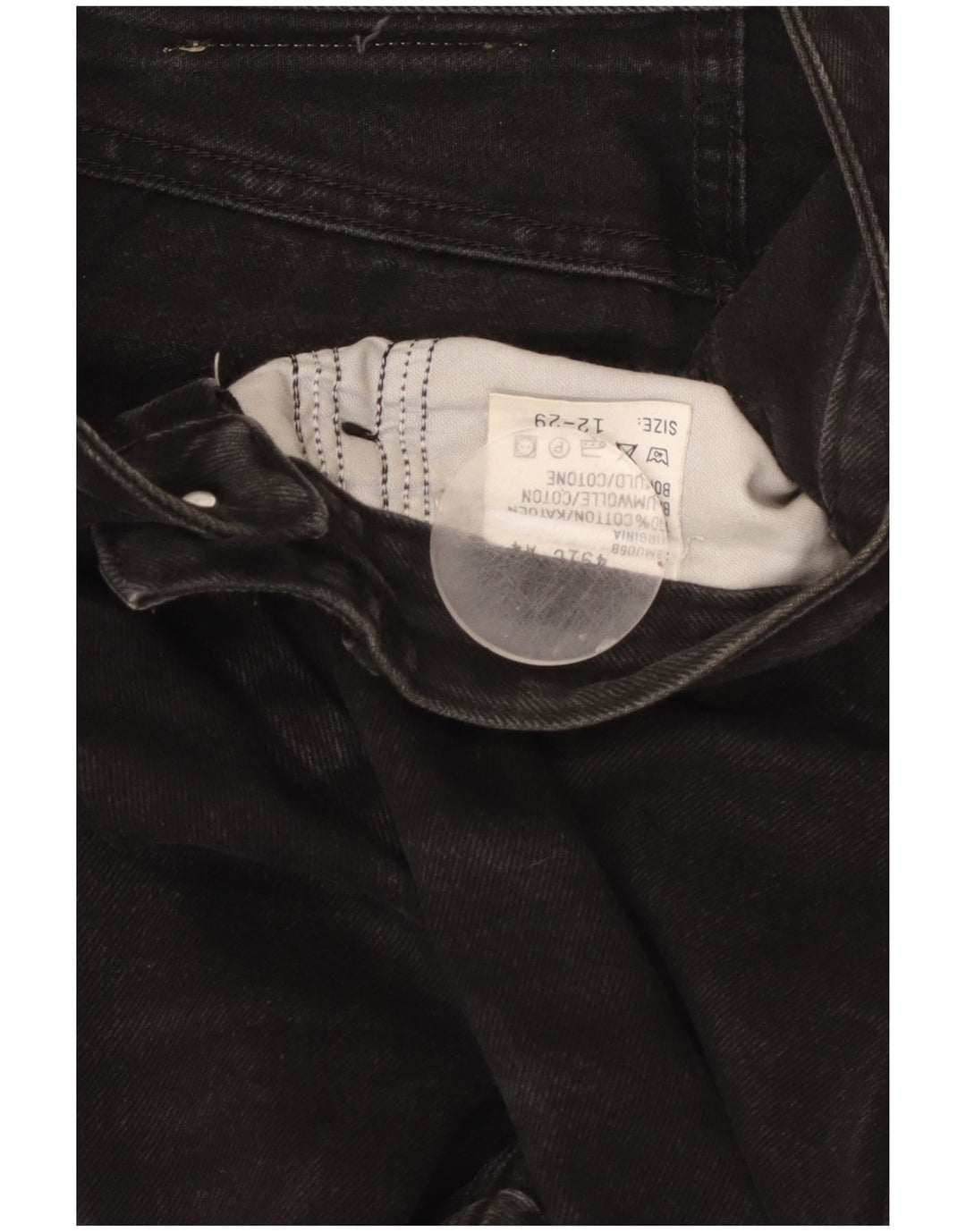 LEE Jeans cónicos de cintura alta para mujer US 12 Large W29 L29 Algodón negro