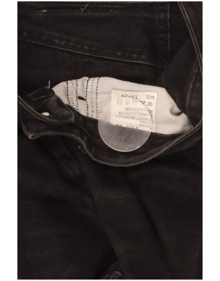 LEE Jeans cónicos de cintura alta para mujer US 12 Large W29 L29 Algodón negro