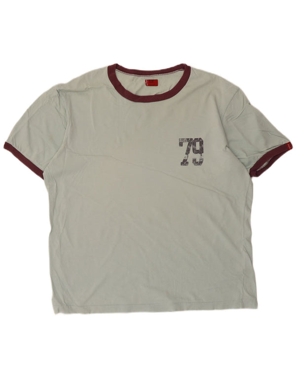 Levi's Hombre Camiseta Gráfica Top XL Algodón Azul