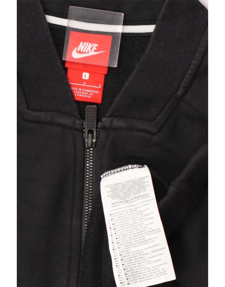 Nike Mens Chándal Top Chaqueta Grande Azul Marino Algodón