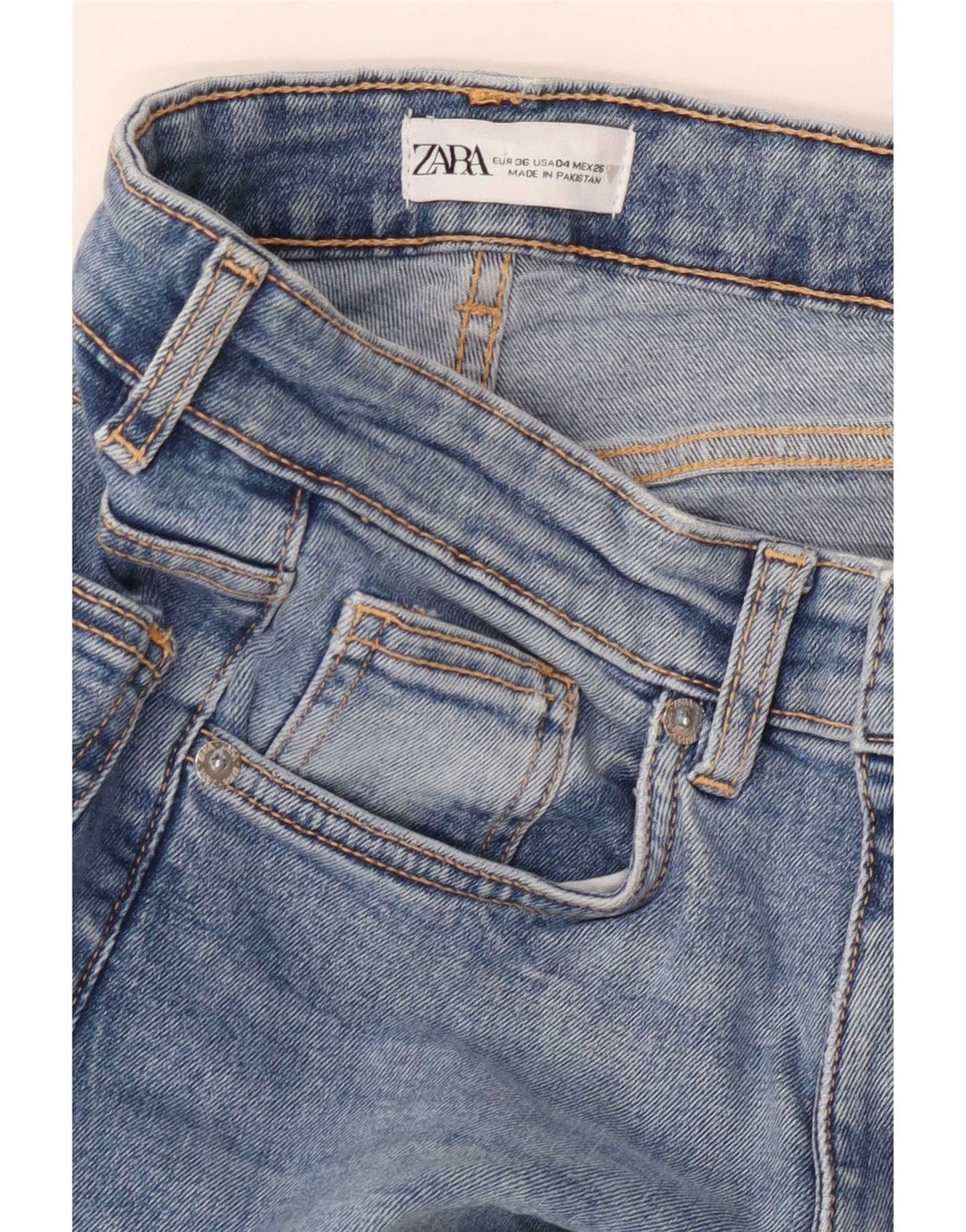 Zara Vaqueros Bootcut Mujer EU 36 XS W26 L26 Azul