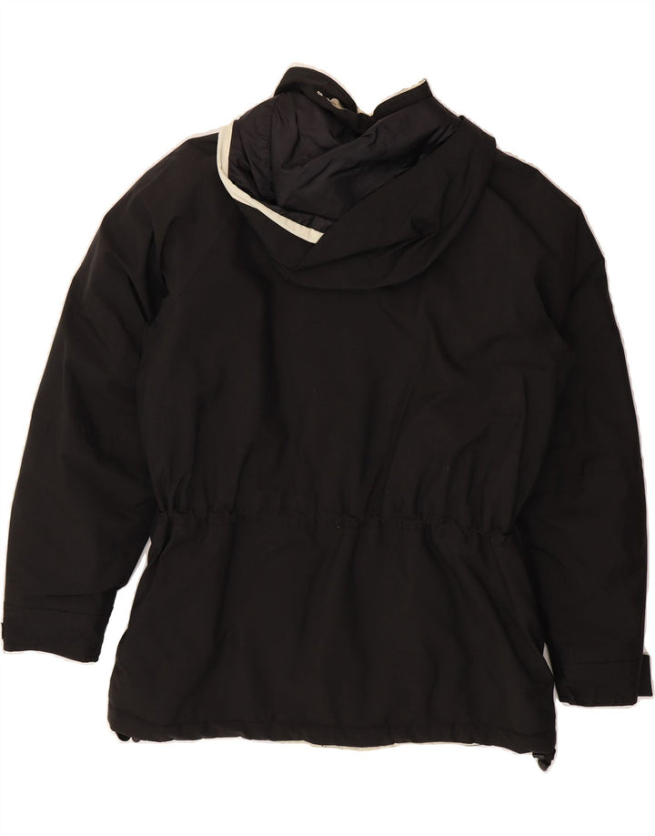 COLMAR Womens Hooded Windbreaker Jacket IT 42 Medium Black Polyamide Vintage Colmar and Second-Hand Colmar from Messina Hembry 