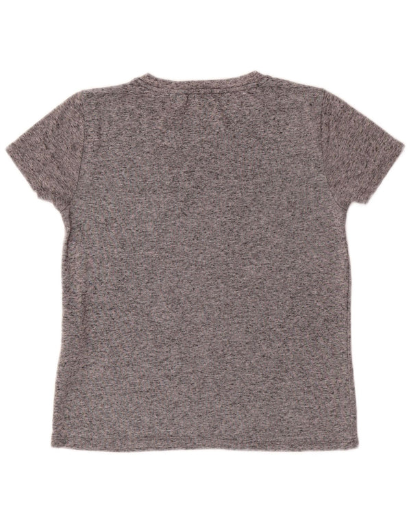 LEVI'S Camiseta para mujer Top UK 10 Small Grey Moteado Poliéster