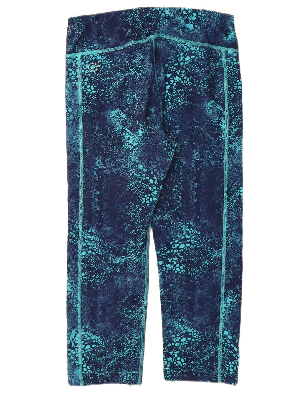 PUMA Leggings capri con patrón abstracto para mujer UK 40 Poliéster azul medio