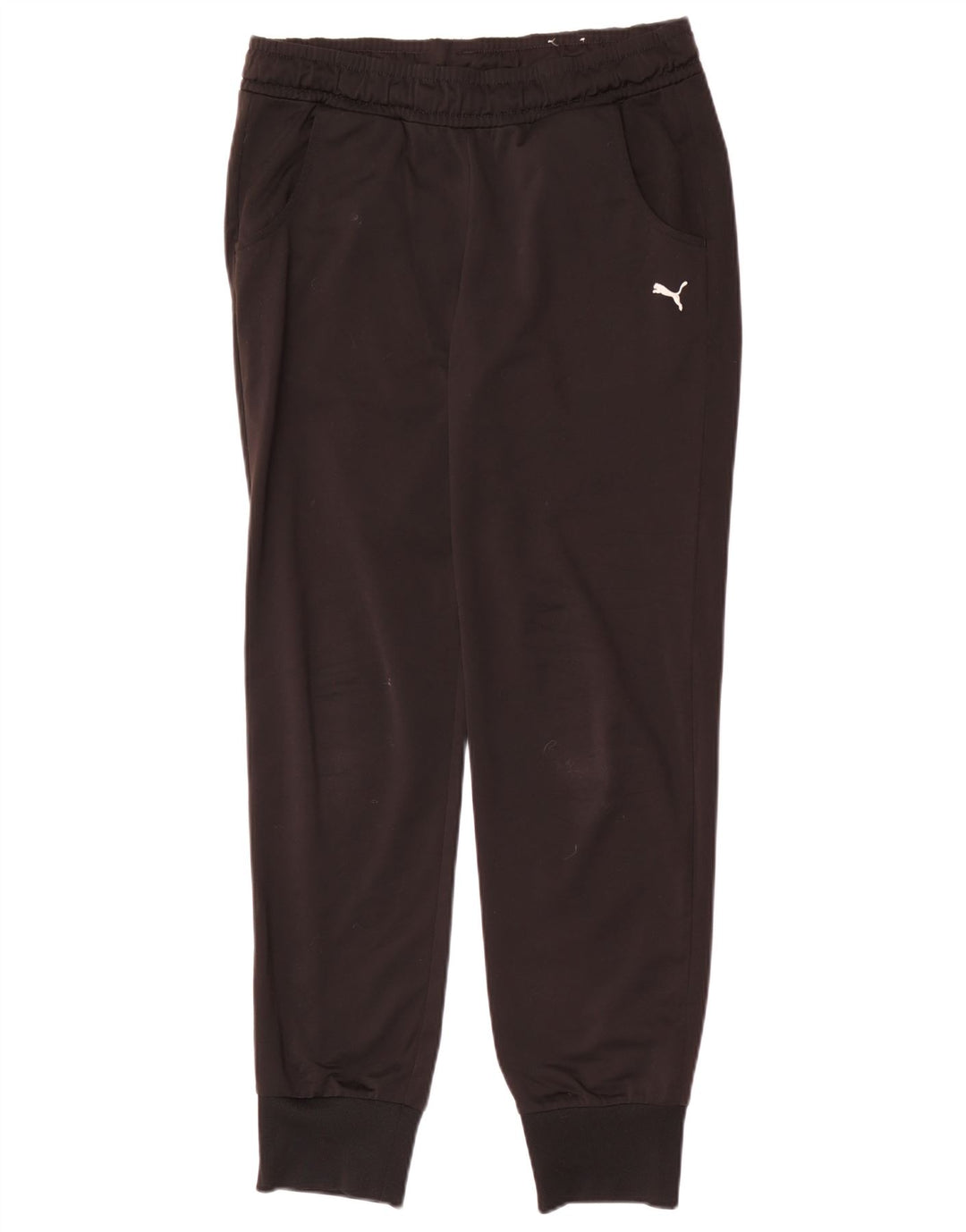 Puma Mujer Chándal Pantalones Joggers UK 12 Medium Negro