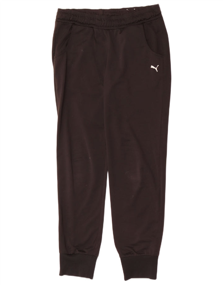 Puma Mujer Chándal Pantalones Joggers UK 12 Medium Negro